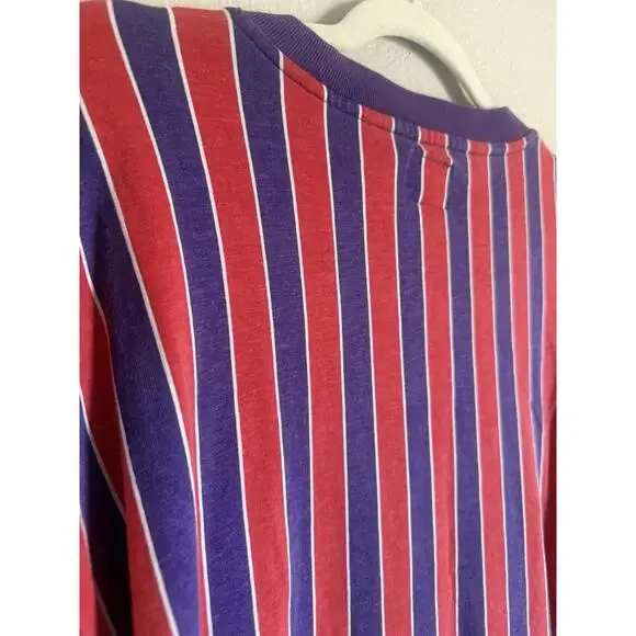 Guess U.S.A. Long Sleeve Red Purple Striped Shirt Men’s Size XL Retro ASAP Rocky - Picture 5 of 5